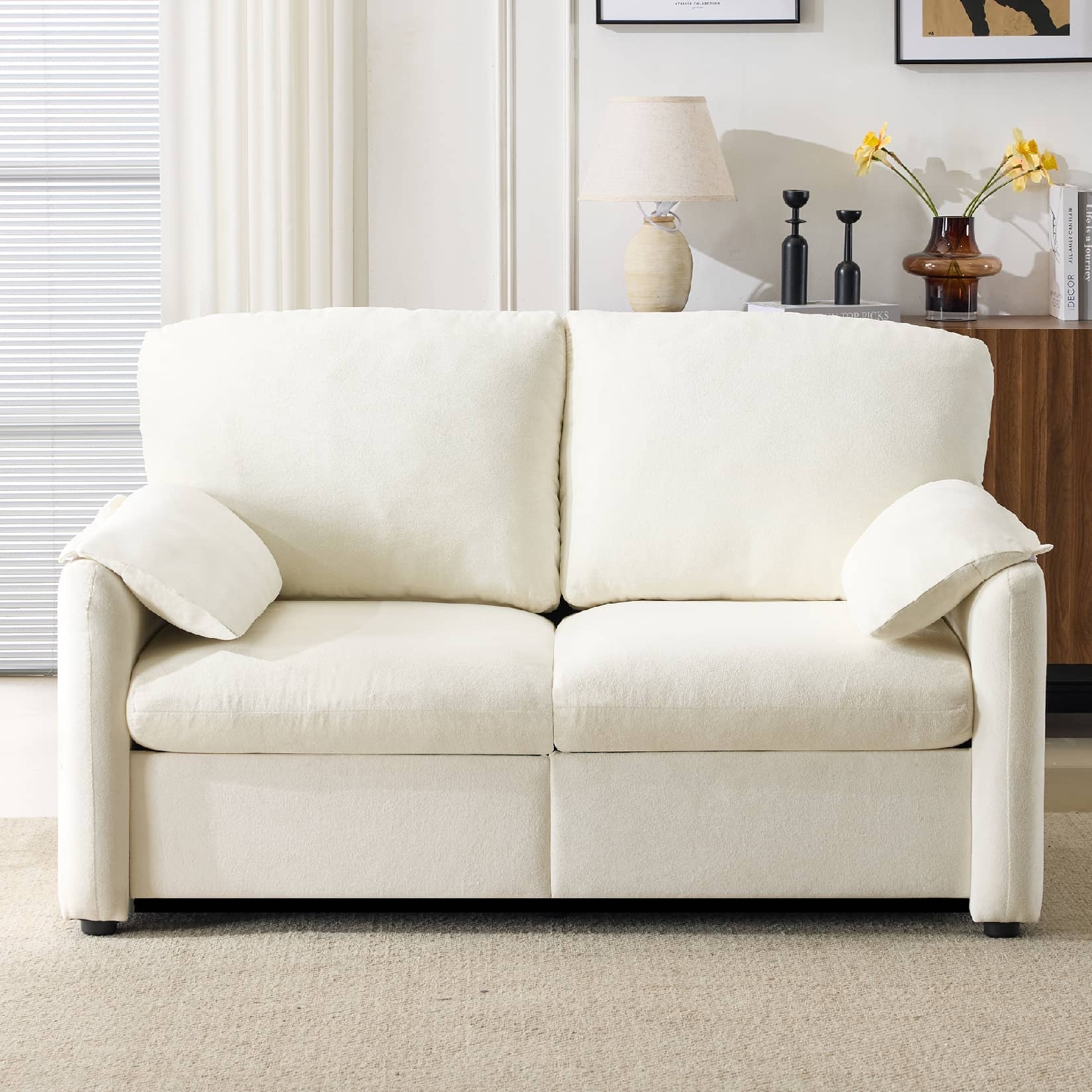 2 seater white sofa inflatable