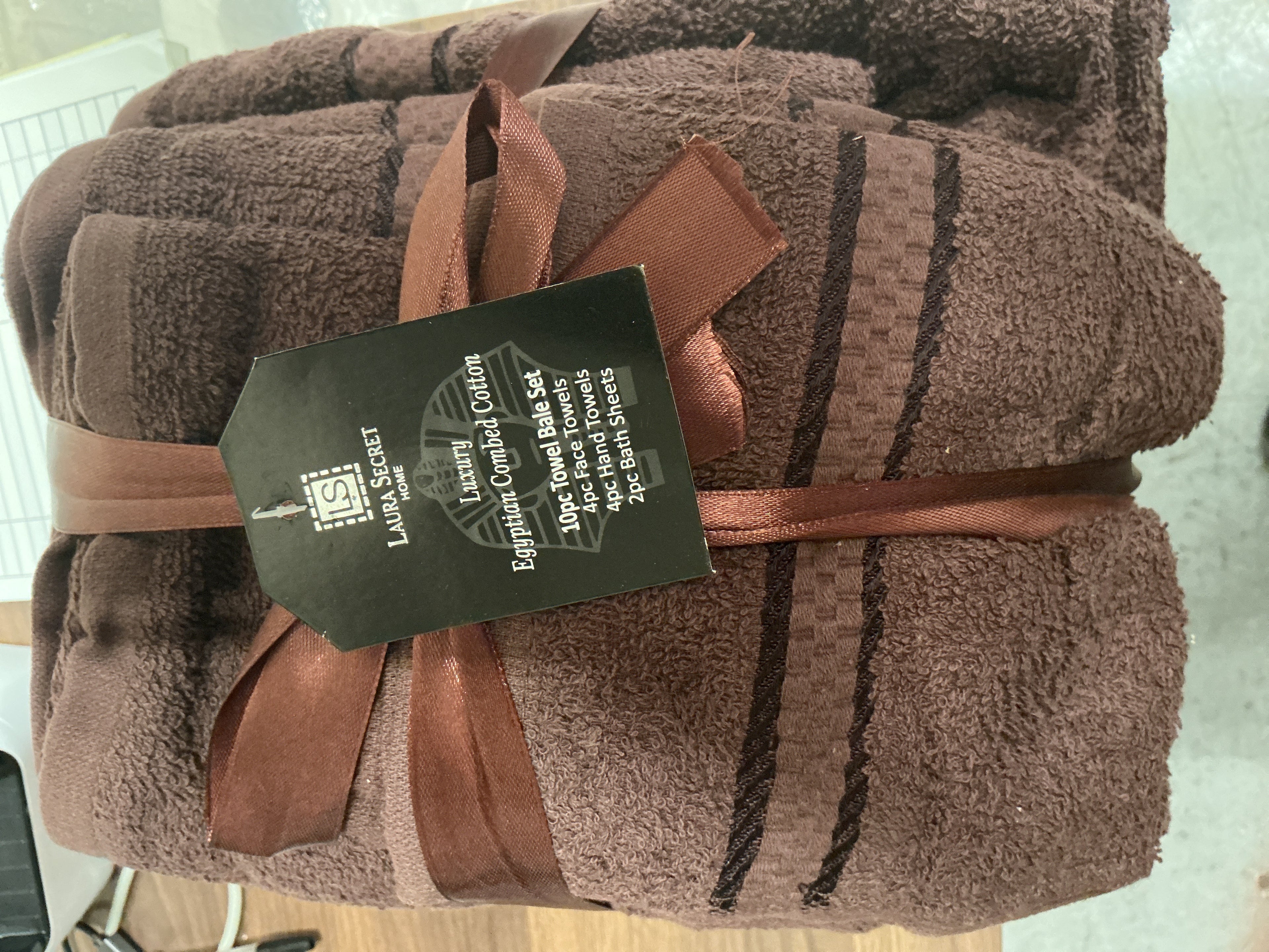 Laura secret 10 pcs towel set